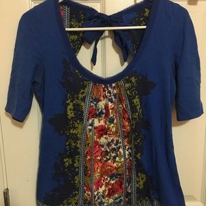 SOLD!! Akemi + Kin Floral Bow shirt